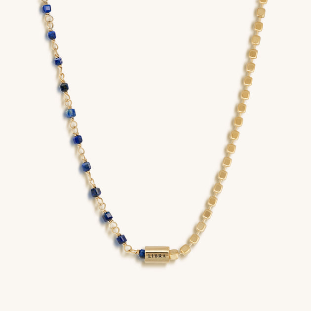 Karma and Luck Romantic Idealist Libra Lapis Necklace Blue 4