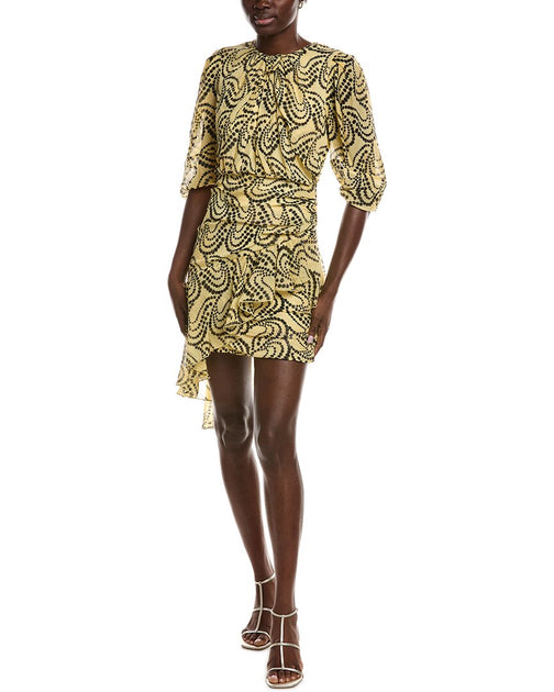 Sandro Woven Midi Dress Brown EU 34 2