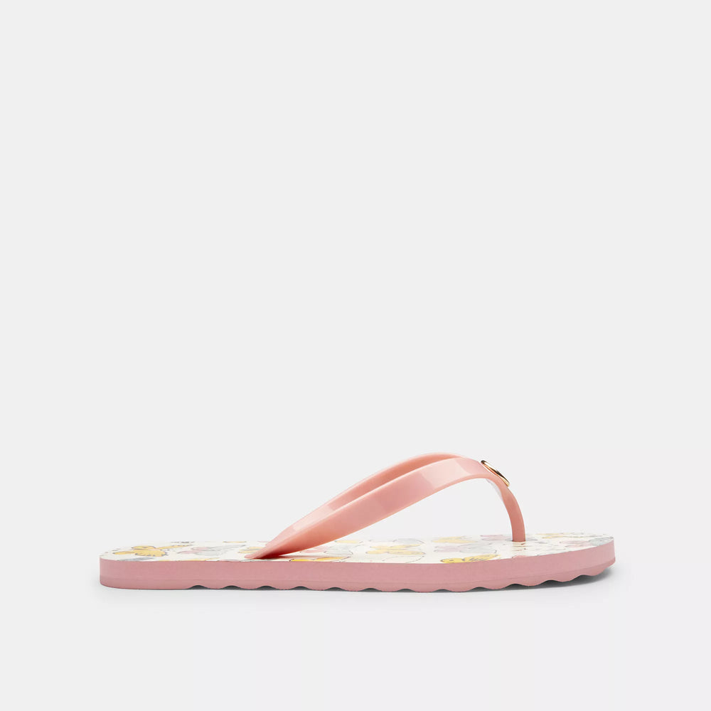 Coach Outlet Zayn Flip Flop With Butterfly Print | ShopSimon
