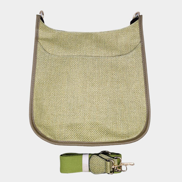 FASHNZFAB Woven Crossbody Bag Blue One Size 4