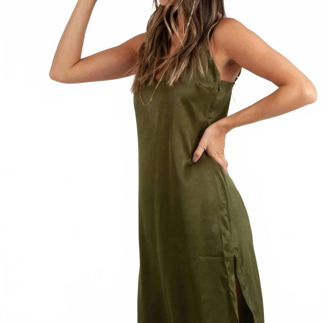 LUCCA Sierra Slip Dress Blue Small 5