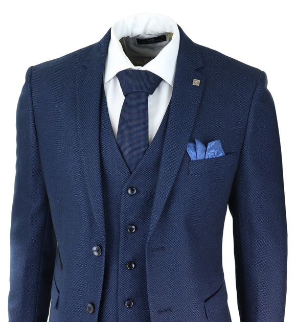 Paul Andrew Arthur 3 Piece Suit Blue US 48 Regular 4