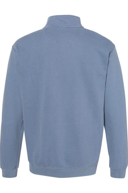 Comfort Colors Garment-Dyed Quarter Zip Sweatshirt Bleu Medium 3
