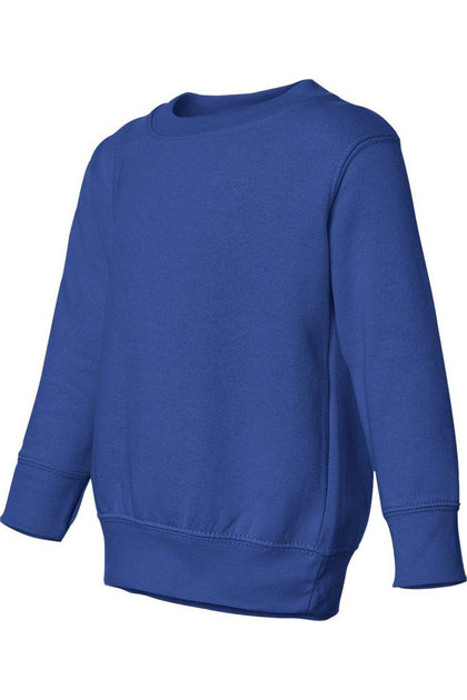 Rabbit Skins Toddler Fleece Crewneck Sweatshirt Blue 5 Years 4