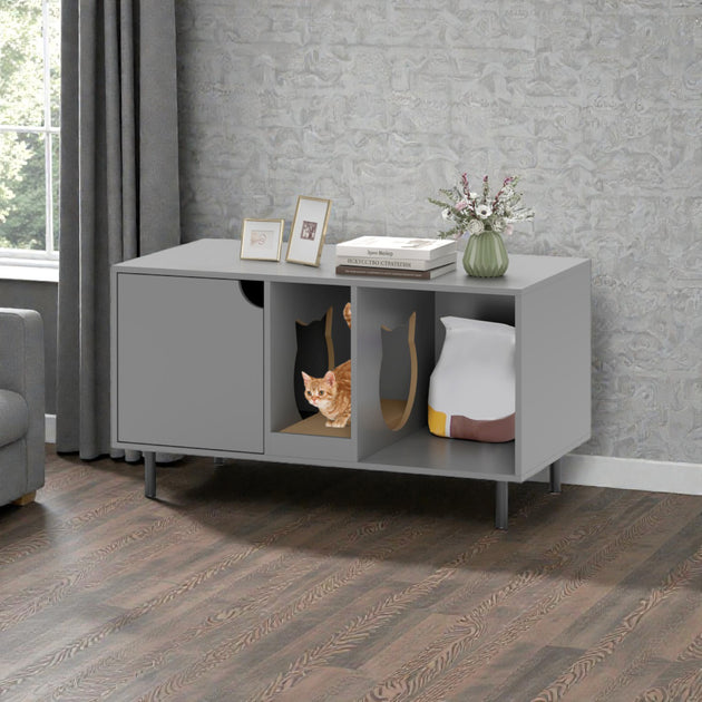 Hivvago Concealed Cat Litter House White 2