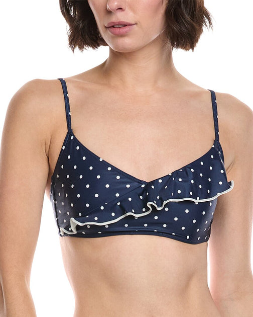 Summersalt The Ruffle Marina Bikini Top Blue US 16 2