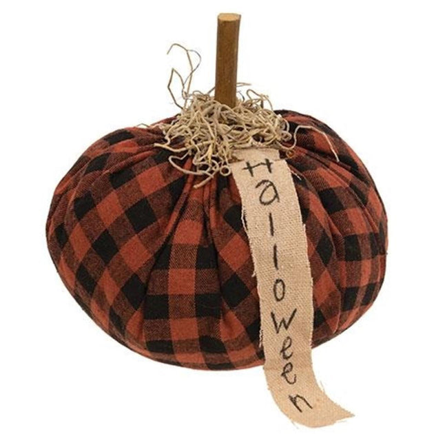Hivvago Stuffed Pumpkin Burnt Orange Black 2