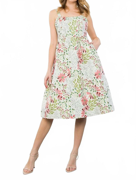 THML Mollie Floral Embroidered Dress Pink XLarge 2