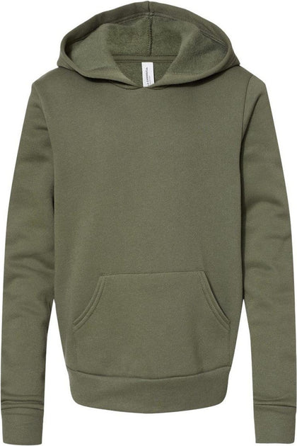 BELLA + CANVAS Youth Sponge Fleece Hoodie Vert Medium 2