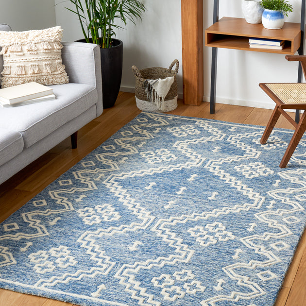 Safavieh Abstract ABT852 Area Rug Blue/Ivory 2