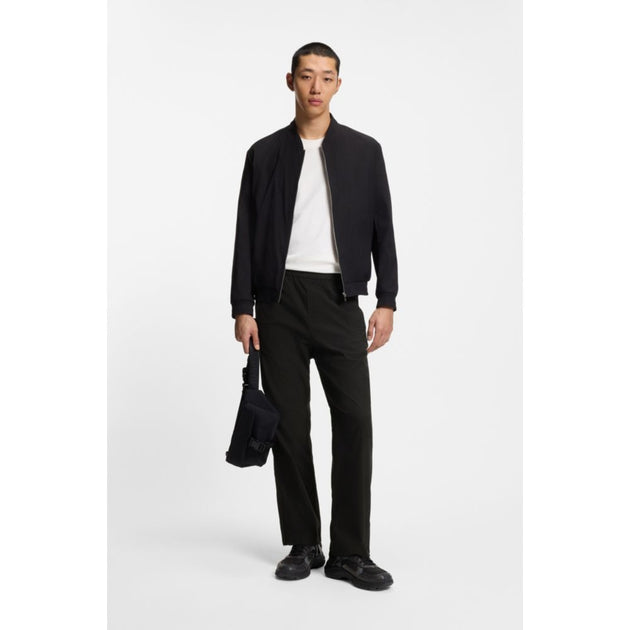 Hugo Boss Straight-fit Trousers Black Large 3