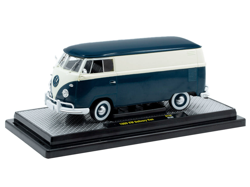 M2 Machines 1960 Volkswagen Delivery Van Blue and White 1/24 3
