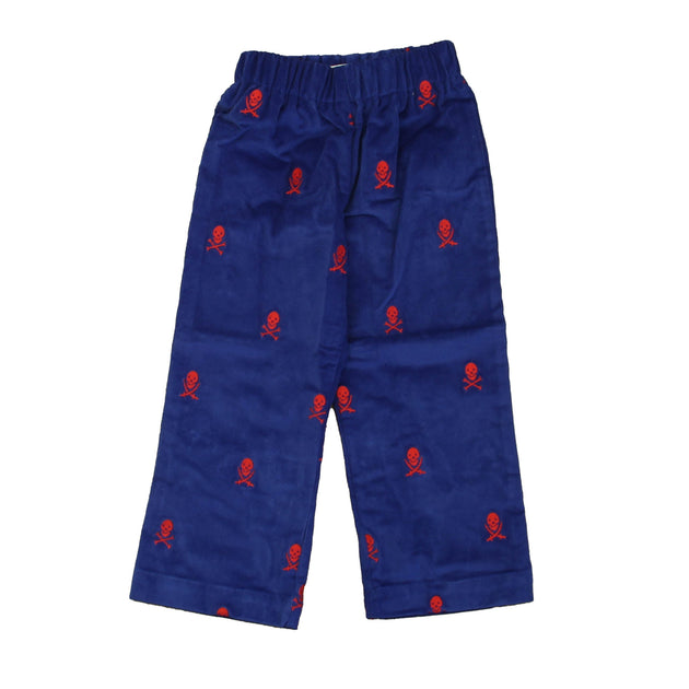 Classic Prep Boys Skull and Cross Bones Corduroy Pants Navy US 2T 2