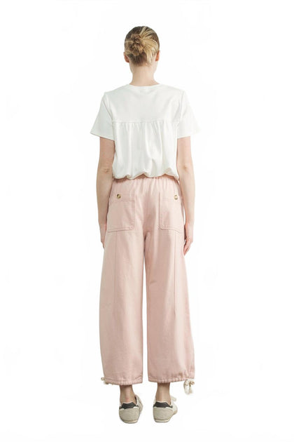 Urban Daizy Cotton Utility Cargo Pants Pink Medium 3