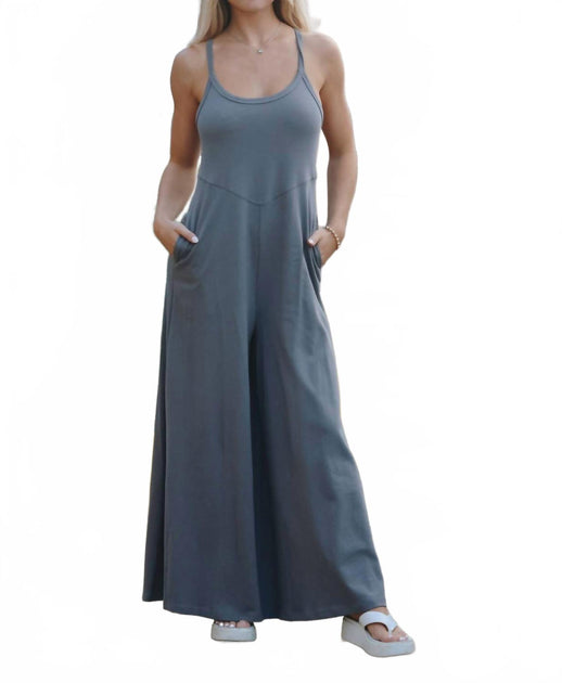 By Together Back To It Jumpsuit Blue Small 2