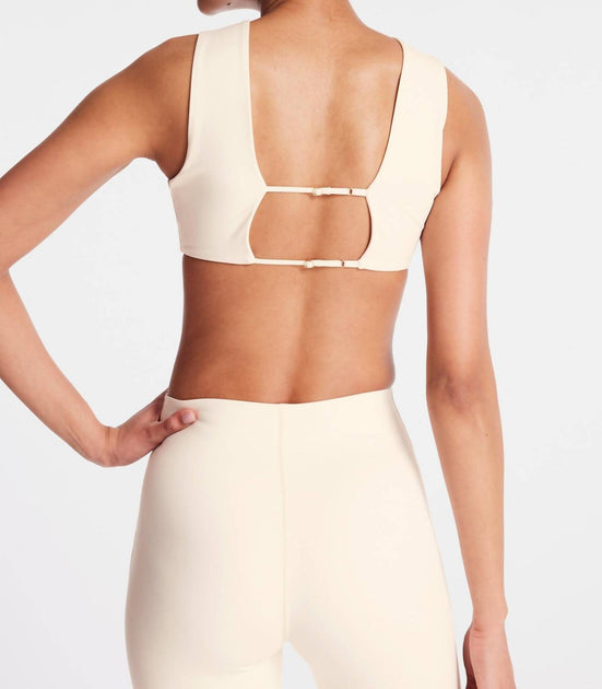 BANDIER Calla Crop Cutout Bra Beige XSmall 3