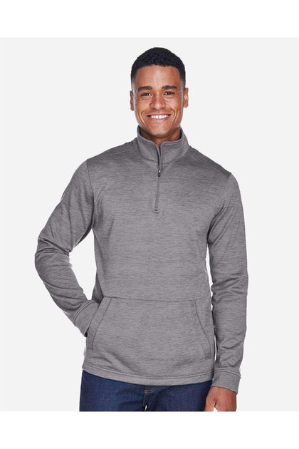 Devon & Jones Newbury Fleece Quarter-Zip Pullover Grey 4XLarge 4