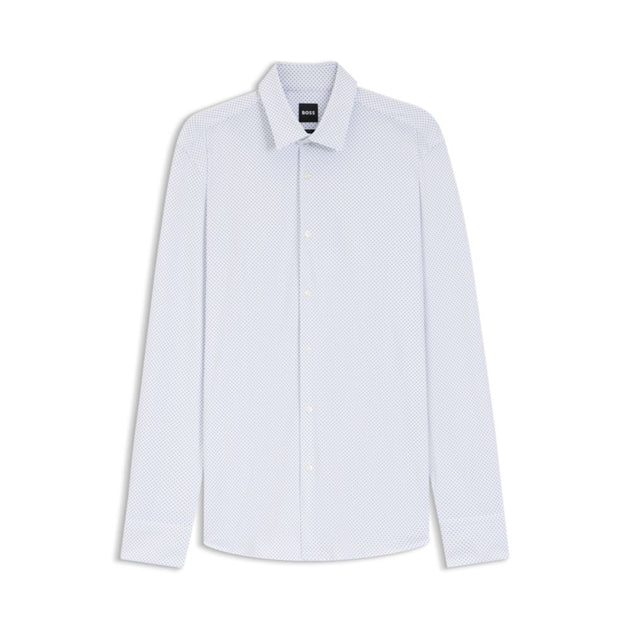 Boss Printed Shirt White US 16.5 2