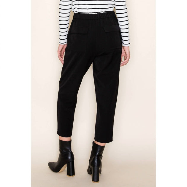 STACCATO Waist Band Button And Zipper Closer Pants Black Medium 4
