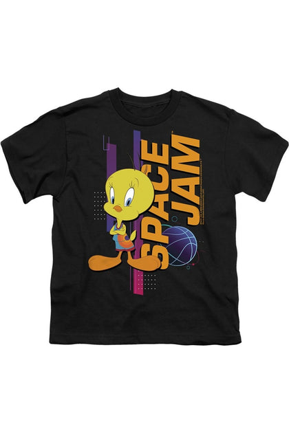 Gildan Space Jam 2 Tweety Standing T-Shirt Black Large 2