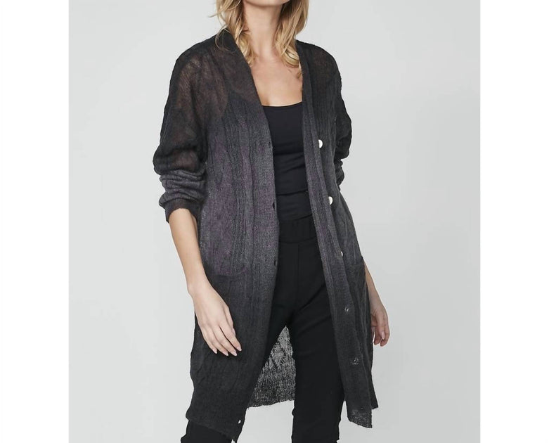 NU Denmark Raida Cardigan Knit Grey Small 2