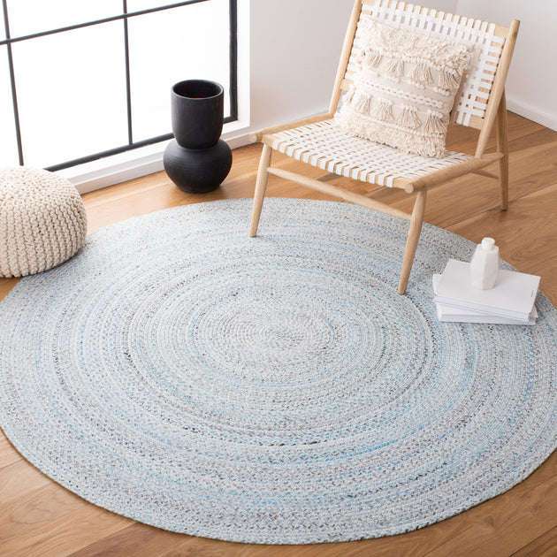 Safavieh BRD851M Braided Flat Weave Area Rug Blue/Grey 3
