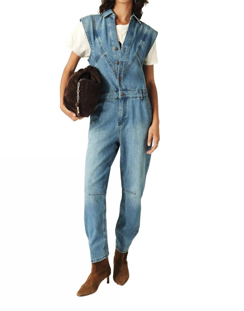 ba & sh Figo Sleeveless Jumpsuit Blue EU 38 2