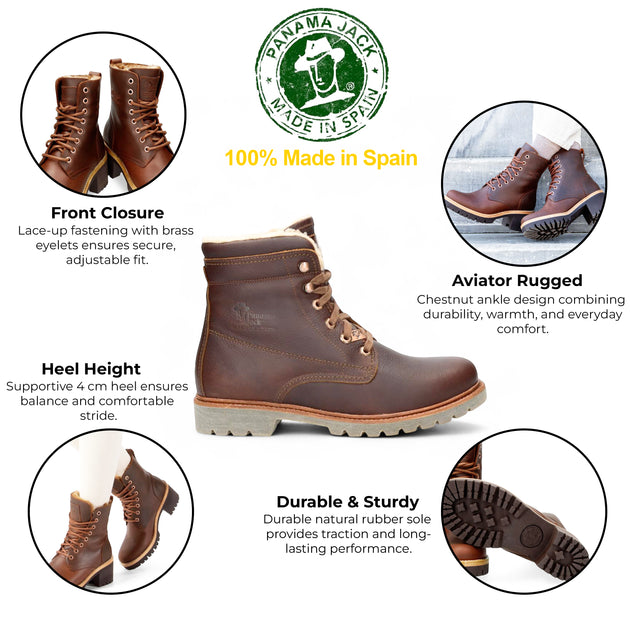Panama Jack Padma B13 Combat Boots Brown EU 39 3