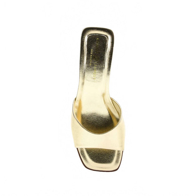 Chinese Laundry Liinda Block Heel Sandal Gold US 7 4