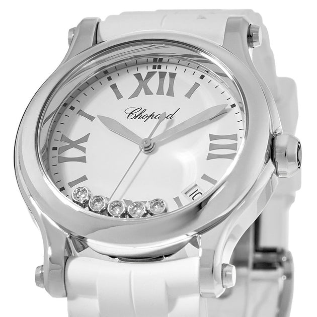 Chopard Happy Sport Medium 36mm Women's Watch Silver 3