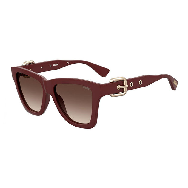 Moschino Mos131/s0Lhfha Square Full Rim Sunglasses Burgundy/Brown One Size 2