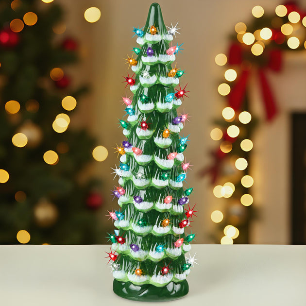 Best Choice Products Ceramic Christmas Tree 15in 2