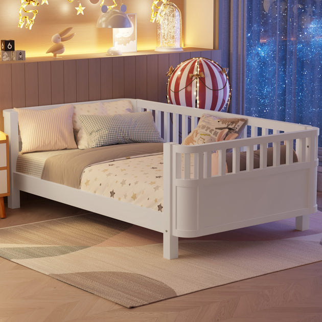 GOODSILO Twin Platform Bed Brown 3
