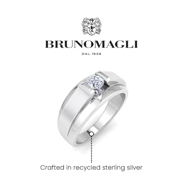 Bruno Magli Mens Diamond Solitaire Ring US 8 4