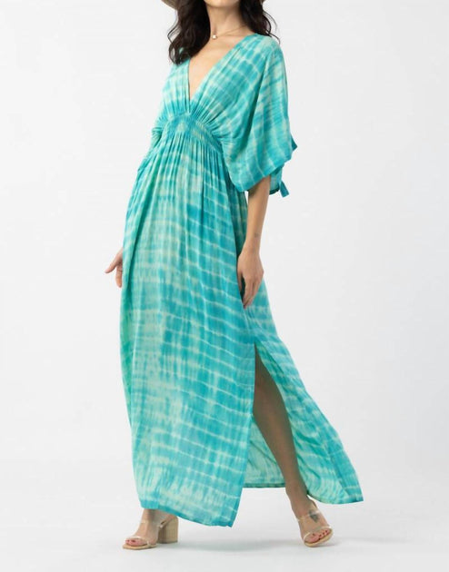 Tiare Hawaii Levine Robe Longue Bleu Taille Unique 4