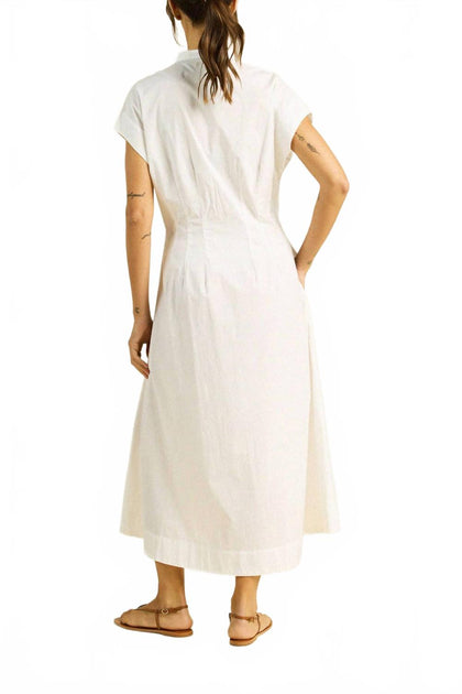 Trovata James Midi Shirtkleid Weiß Medium 3