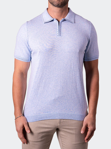 MACEOO Polo Shirt Blue/Purple Small 2