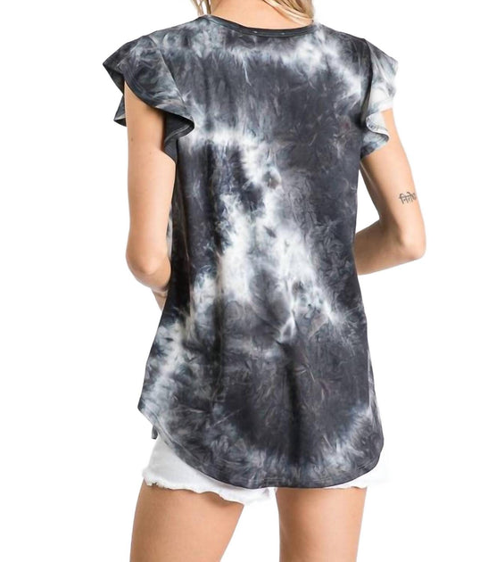 Heimish Haut Tie Dye à Volants - Plus Noir 2X 4