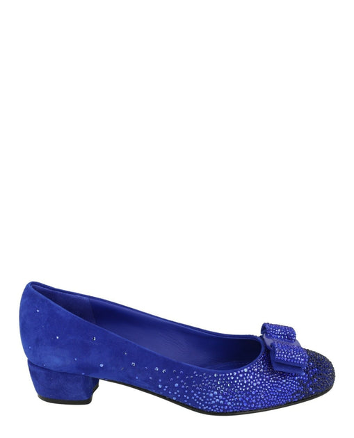 Salvatore Ferragamo Vara Pump Blue US 10 2