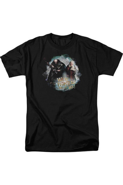 Gildan The Hobbit We're Fighters T-Shirt Black Medium 2