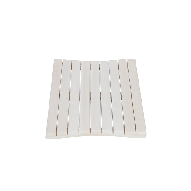 Tapis de bain en teck blanc 58 cm Hivvago 3