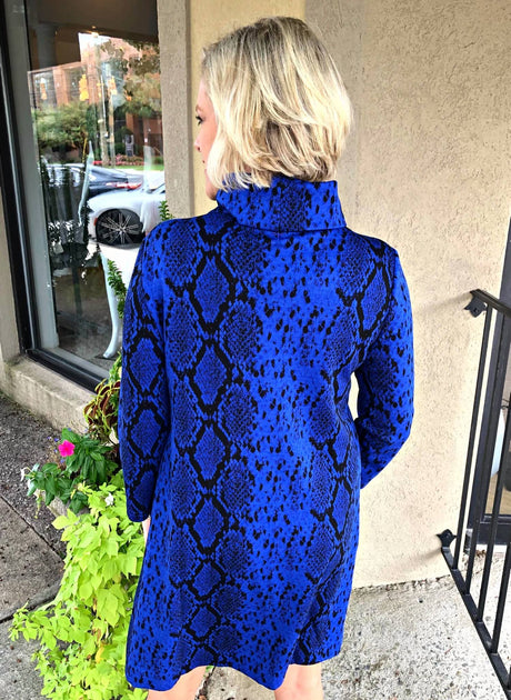 Robe à imprimé reptile Tyler Boe Bleu XL 3