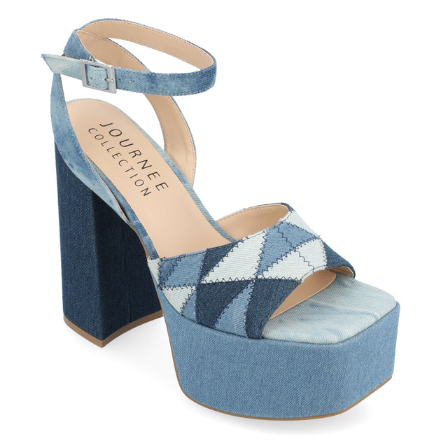 Journee Collection Asherby Sandals Blue US 7 2