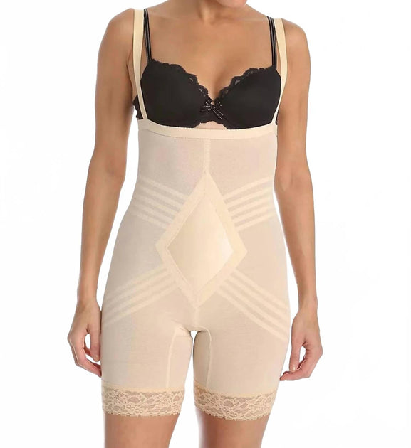 Rago Wear Your Own Bra Body Briefer Black Large 3