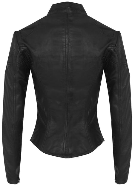 Infinity Tulsa Leather Biker Jacket Brown XXXLarge 4