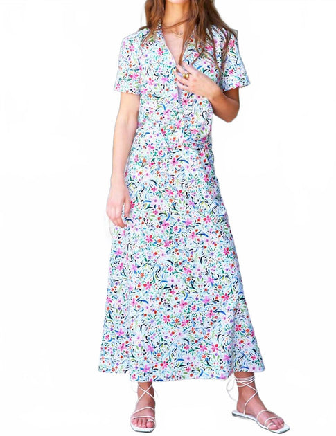 Finley Slim Whimsy Floral Maxi Skirt Multi XXSmall 2