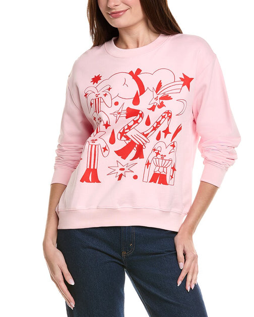 Marimekko Leiot Sweatshirt Pink XS 2