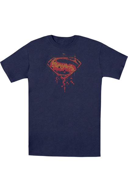 Gildan Batman V Superman Tech Super Logo T-Shirt Blue Large 2
