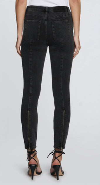 Ksubi Hi N Wasted Onyx Zip Jeans Black 26 3