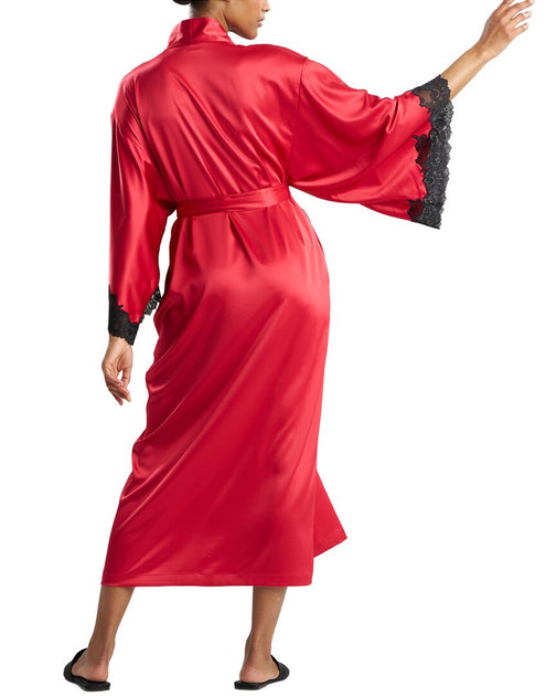Natori Peony Glamour Robe Red Large 3